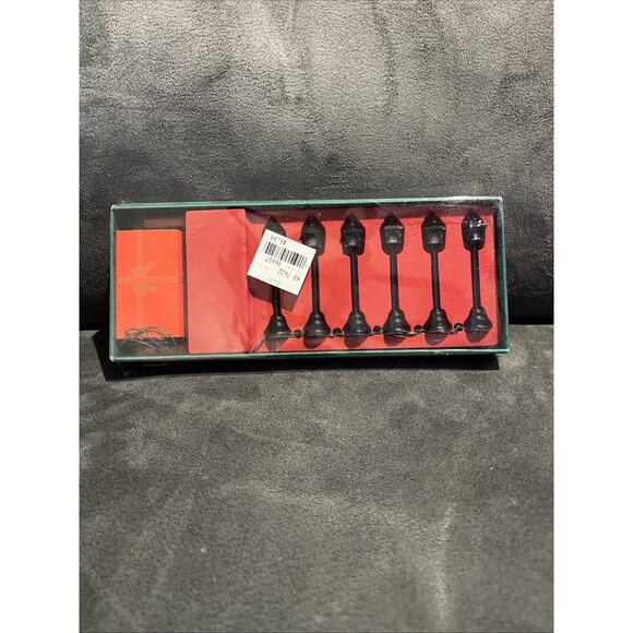 NIB Set of 6 Battery Operated LAMP POSTS Street Lamps Dollhouse Miniatures - Picture 1 of 5